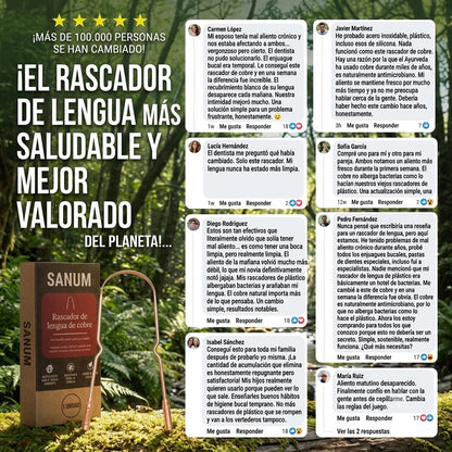 SANUM - Rascador de lengua de cobre