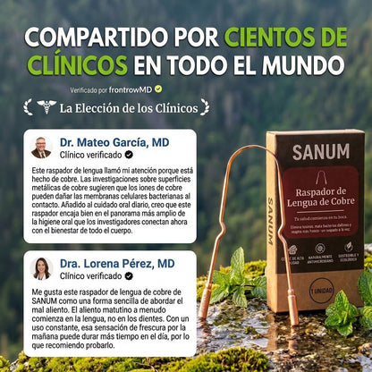 SANUM - Rascador de lengua de cobre