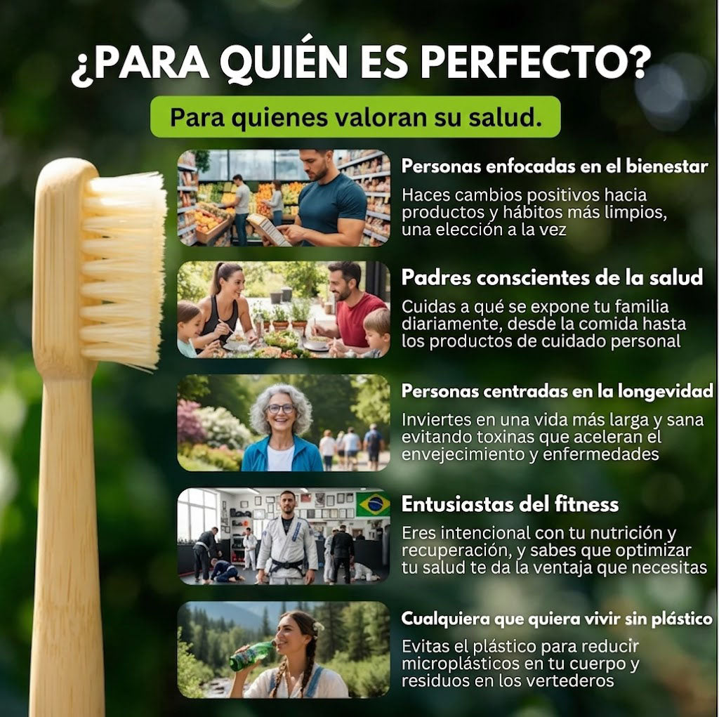 Cepillo de dientes ecológico PRIMAL (paquete de 4)