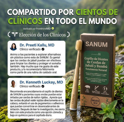 Cepillo de dientes ecológico PRIMAL (paquete de 4)