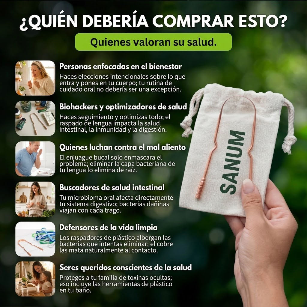SANUM - Rascador de lengua de cobre
