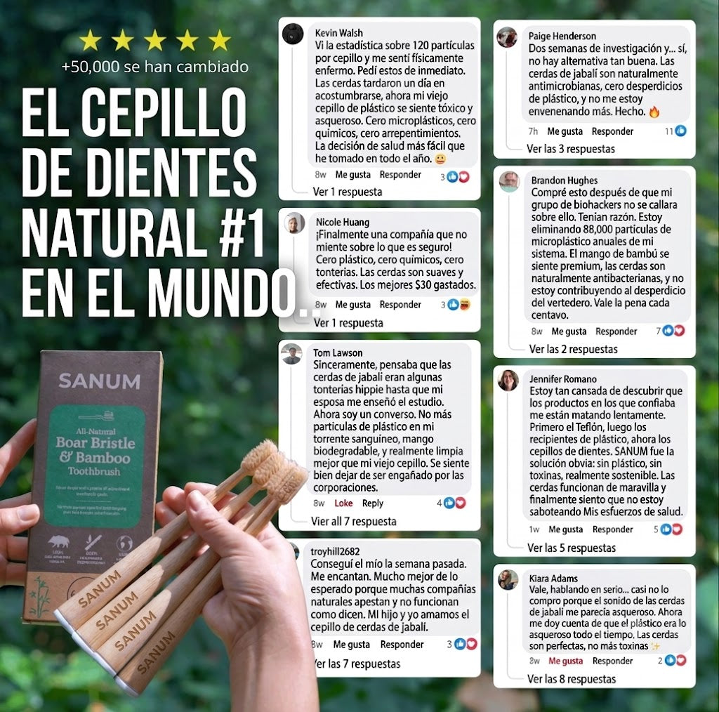 Cepillo de dientes ecológico PRIMAL (paquete de 4)