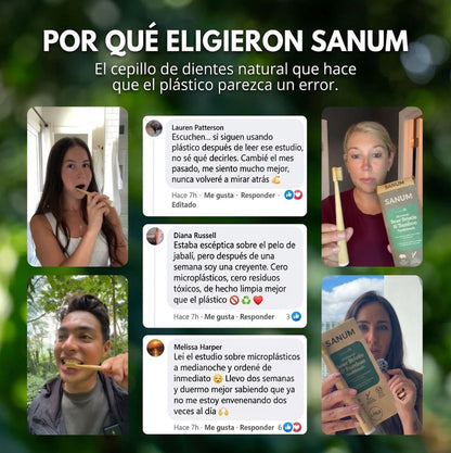 Cepillo de dientes ecológico PRIMAL (paquete de 4)