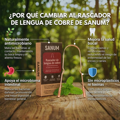 SANUM - Rascador de lengua de cobre