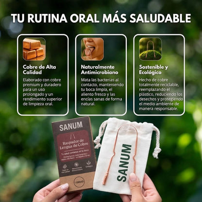 SANUM - Rascador de lengua de cobre